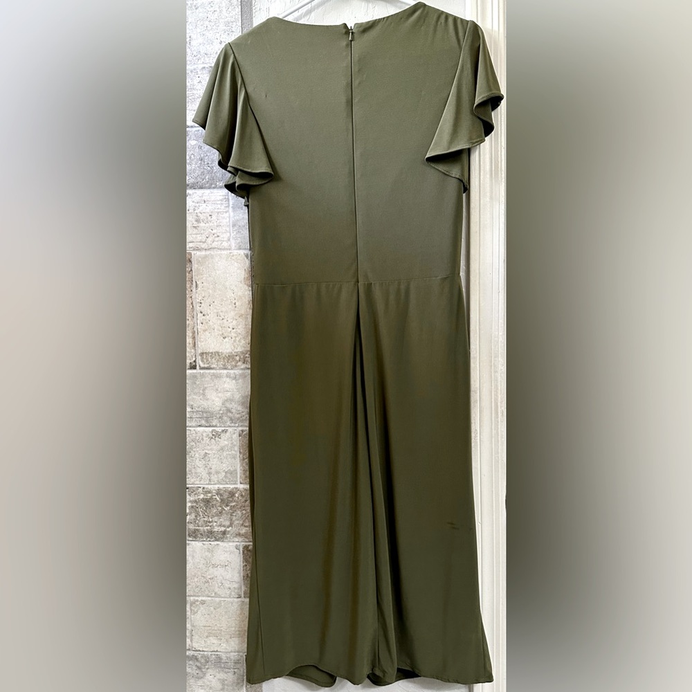 Ieena for MacDugall Jersey Semi-Formal Butterfly Sleeve A-line Midi Dress ZB6 - Picture 7 of 8